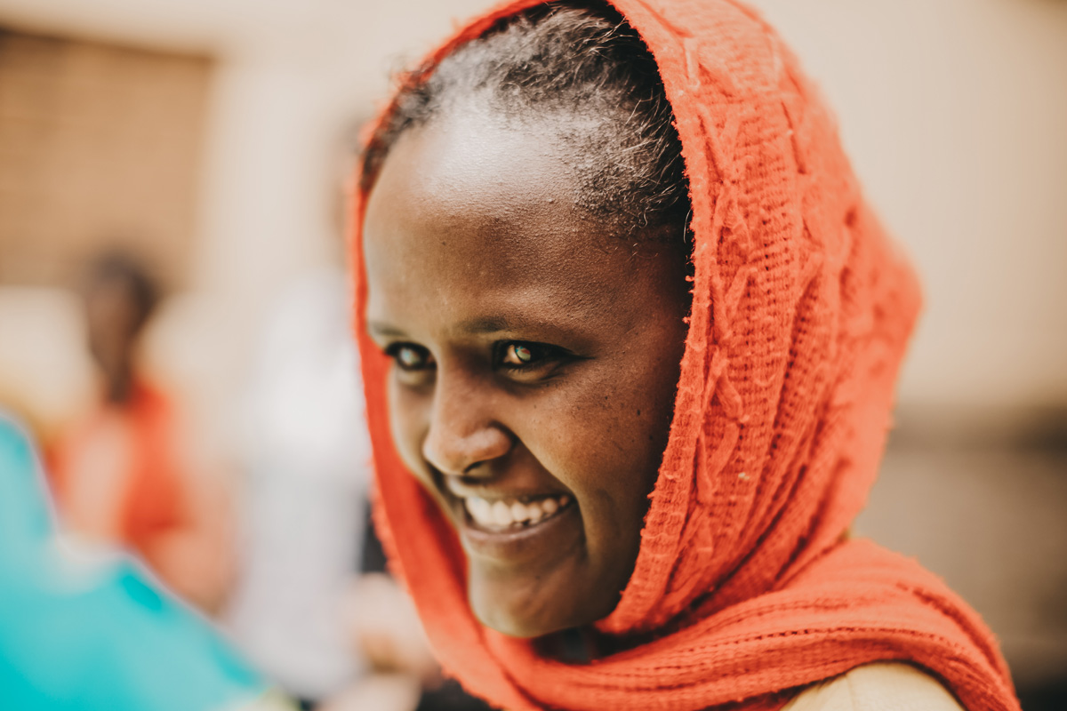 Image Bachu from Ethiopia at an Open Doors youth event.