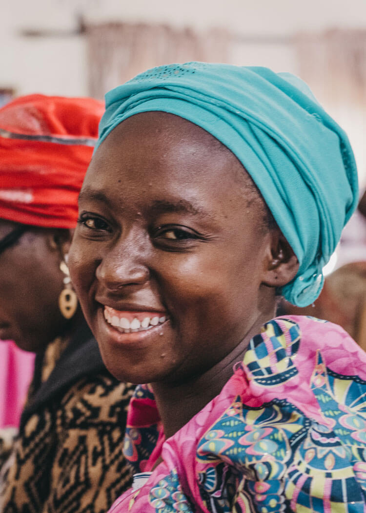 Smiling Woman in Nigeria